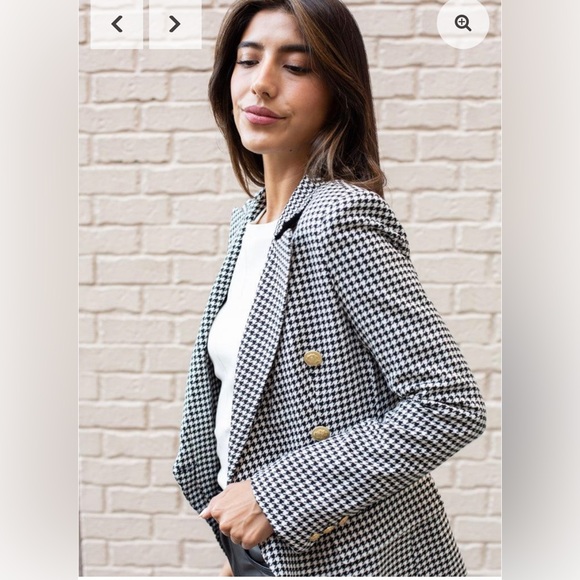BB Dakota x Steve Madden Naomi Houndstooth Blazer *WORN ONCE* - Picture 3 of 7